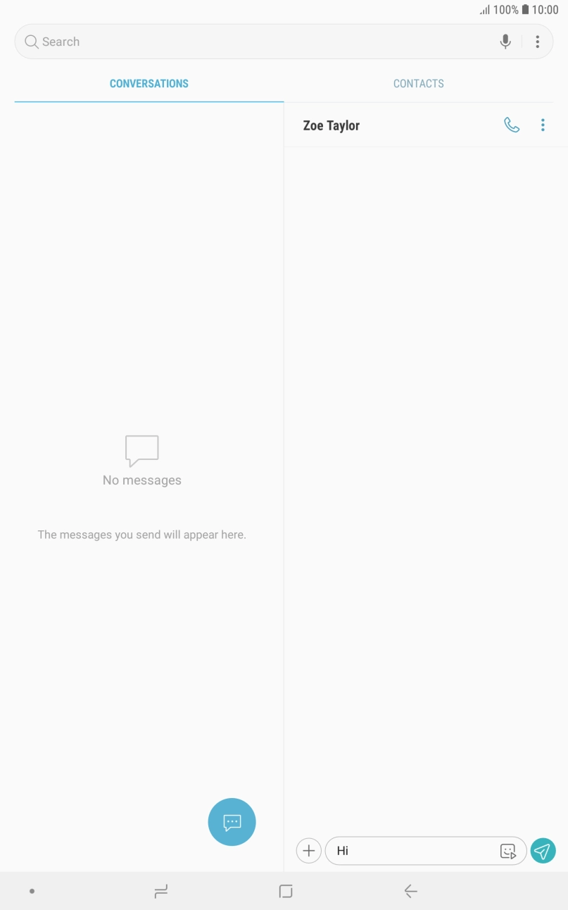 Press the attachment icon.