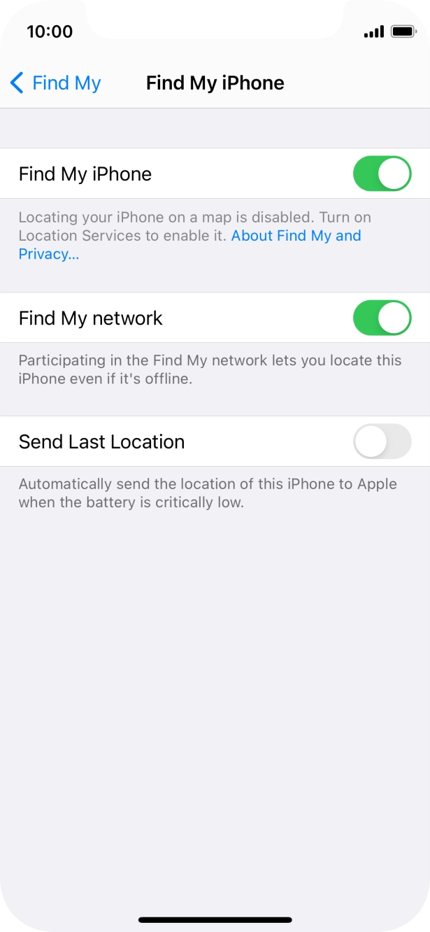 Press the indicator next to Press the indicator next to