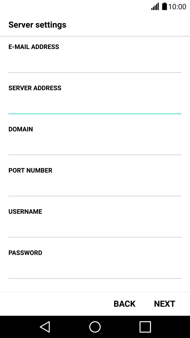 Press the field below 