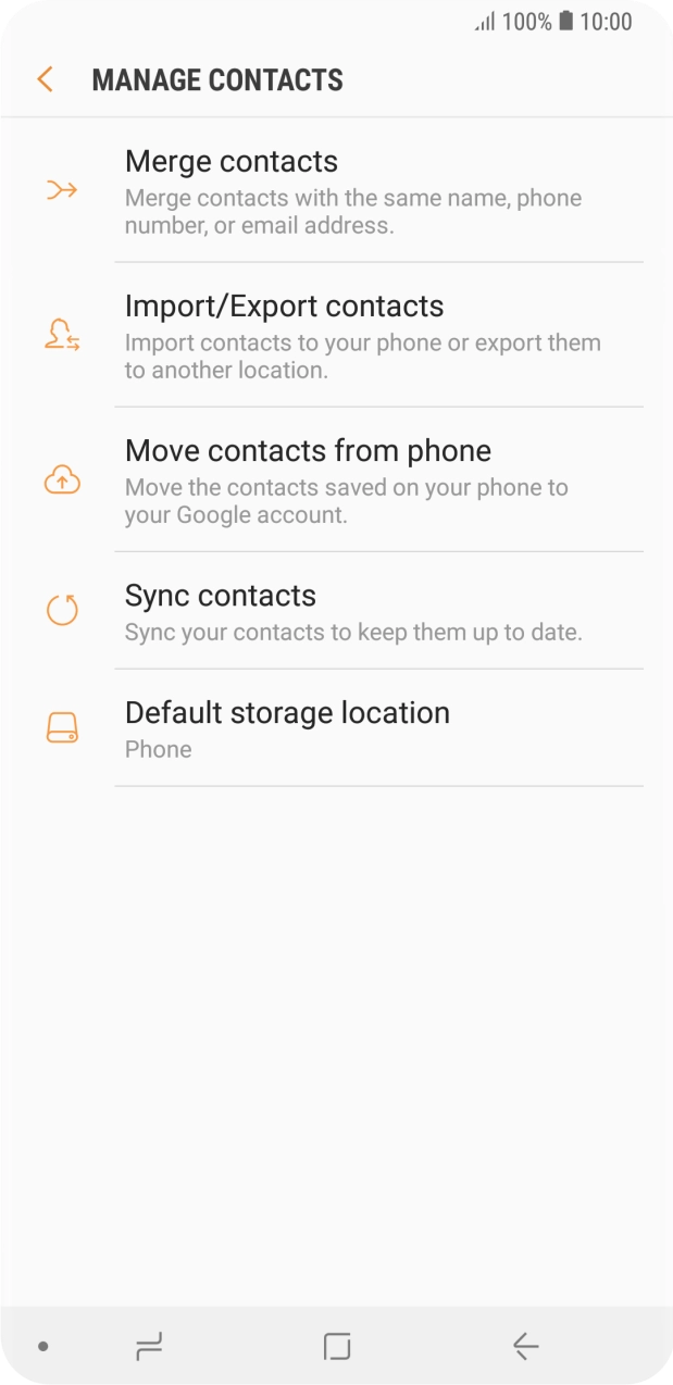 Press Merge contacts.