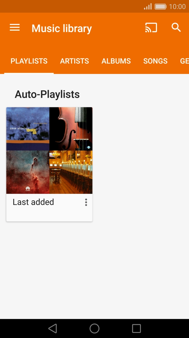 Press the required category.