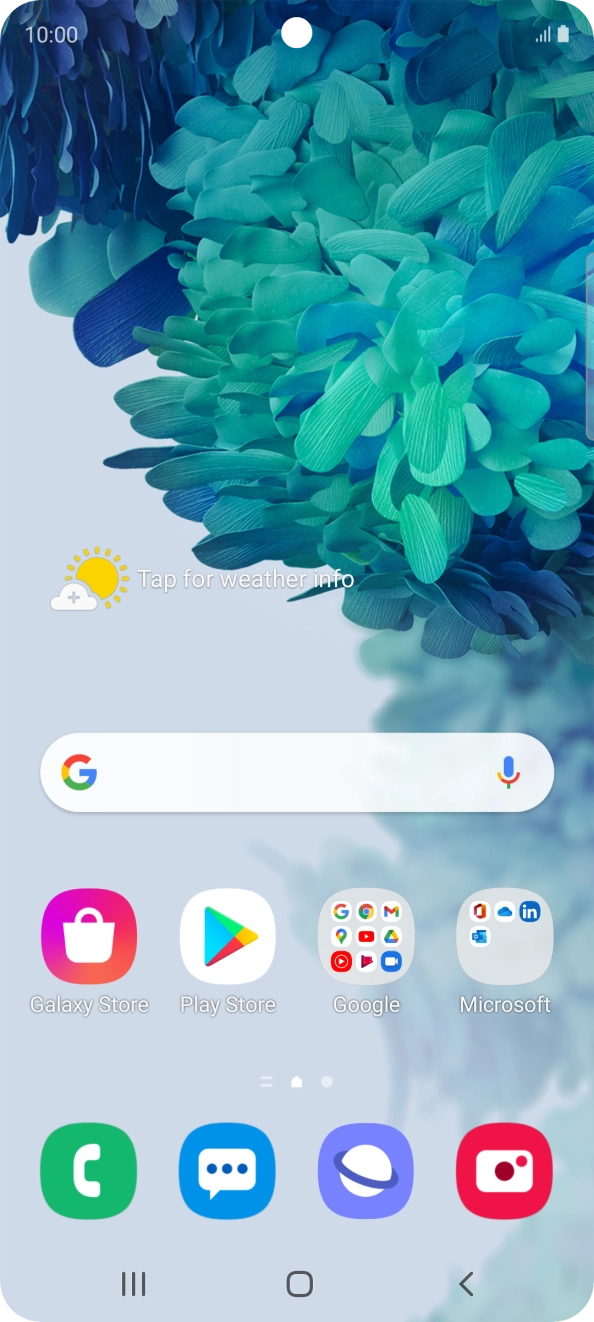 Slide two fingers downwards starting from the top of the screen.