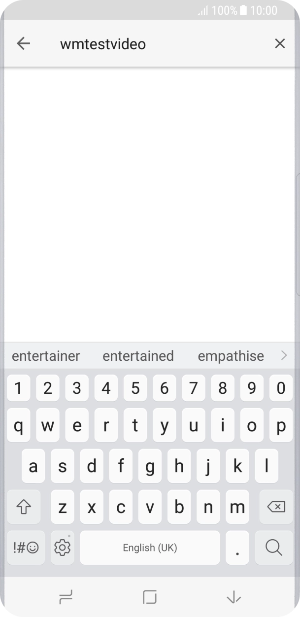 Key in the required search word and press the search icon.
