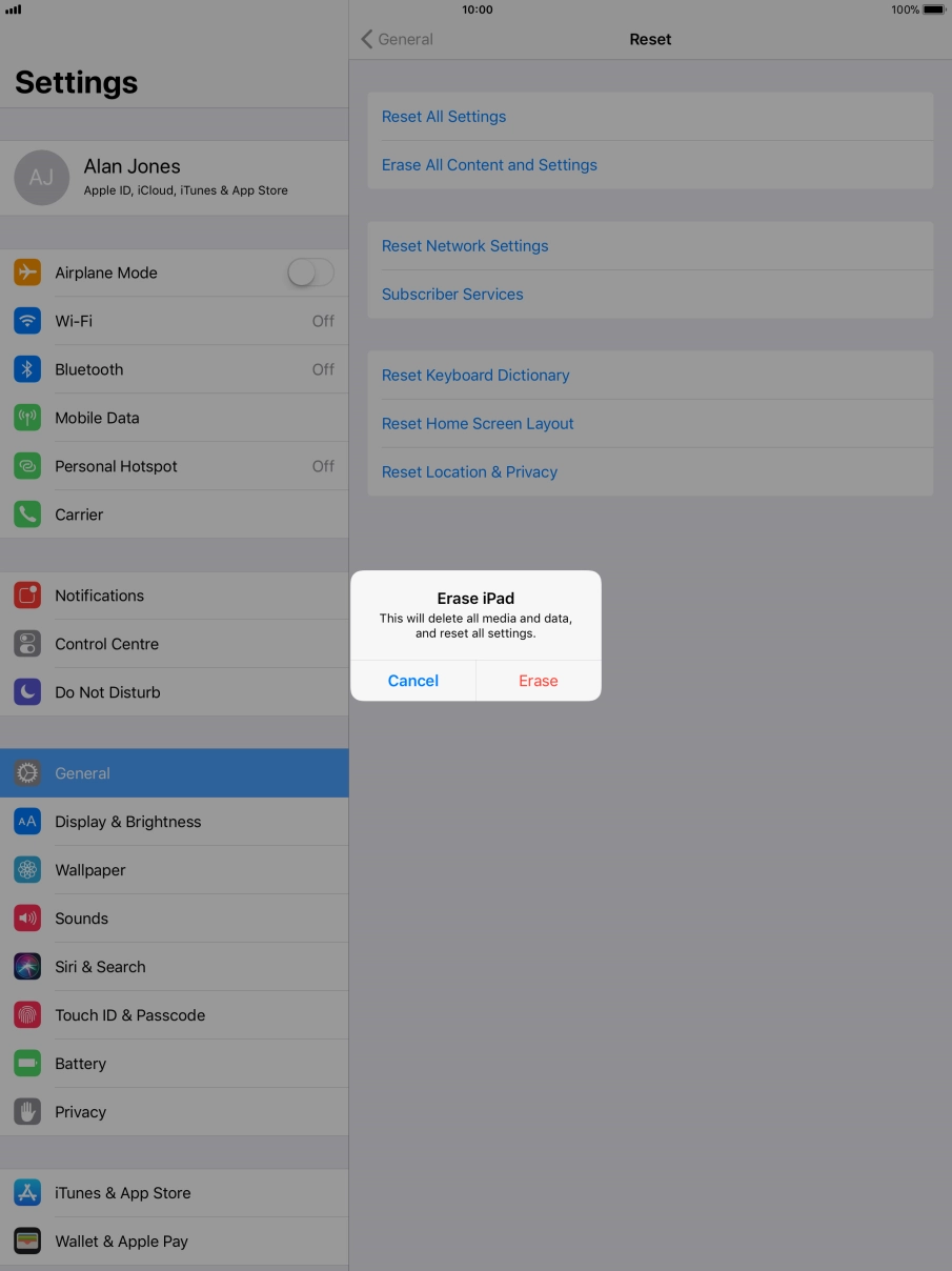 Press Erase. Press Erase.