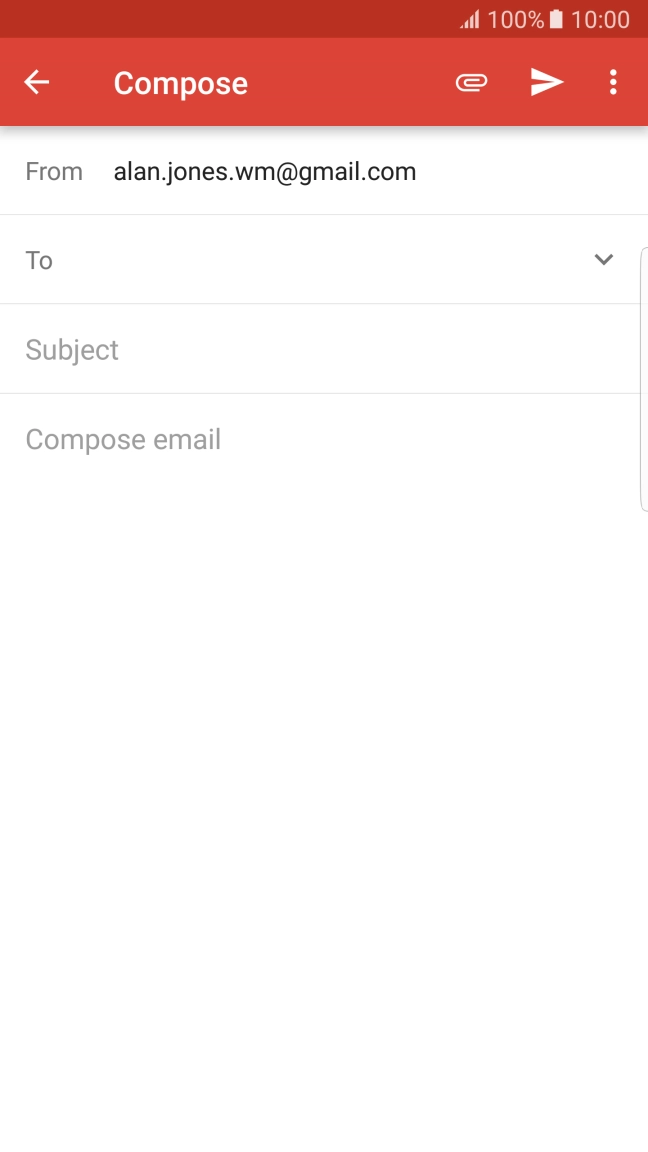 Press the search field and key in the first letters of the recipient's name.