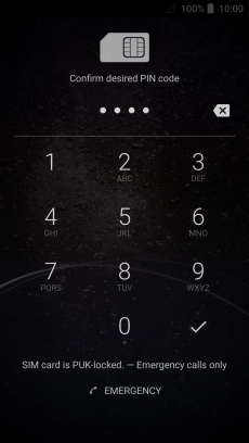 Key in the new PIN again and press the confirm icon.