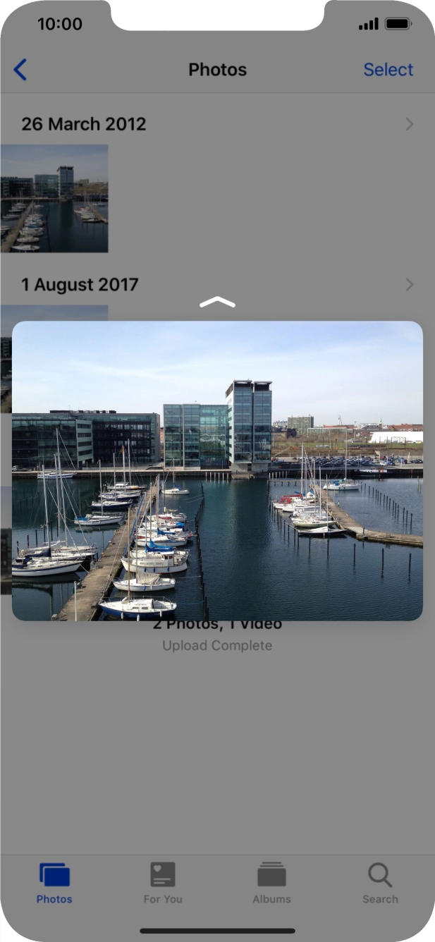 Drag the picture upwards.. Drag the picture upwards..