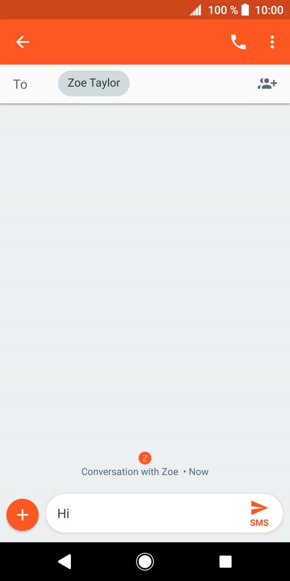 Press the attachment icon. Press the attachment icon.