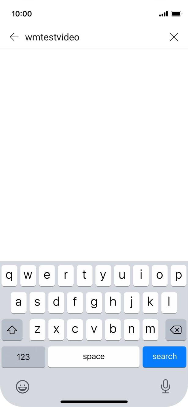 Key in the required search word and press search.