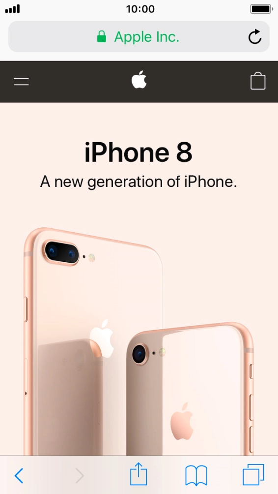 Press the address bar.