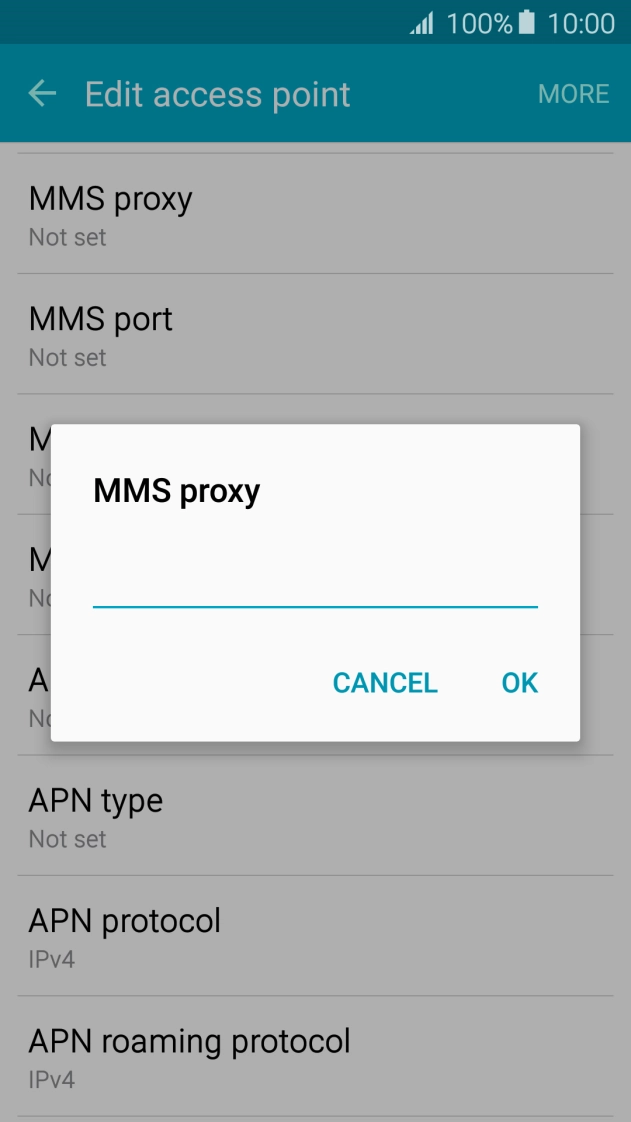 Key in 10.1.1.180 and press OK.