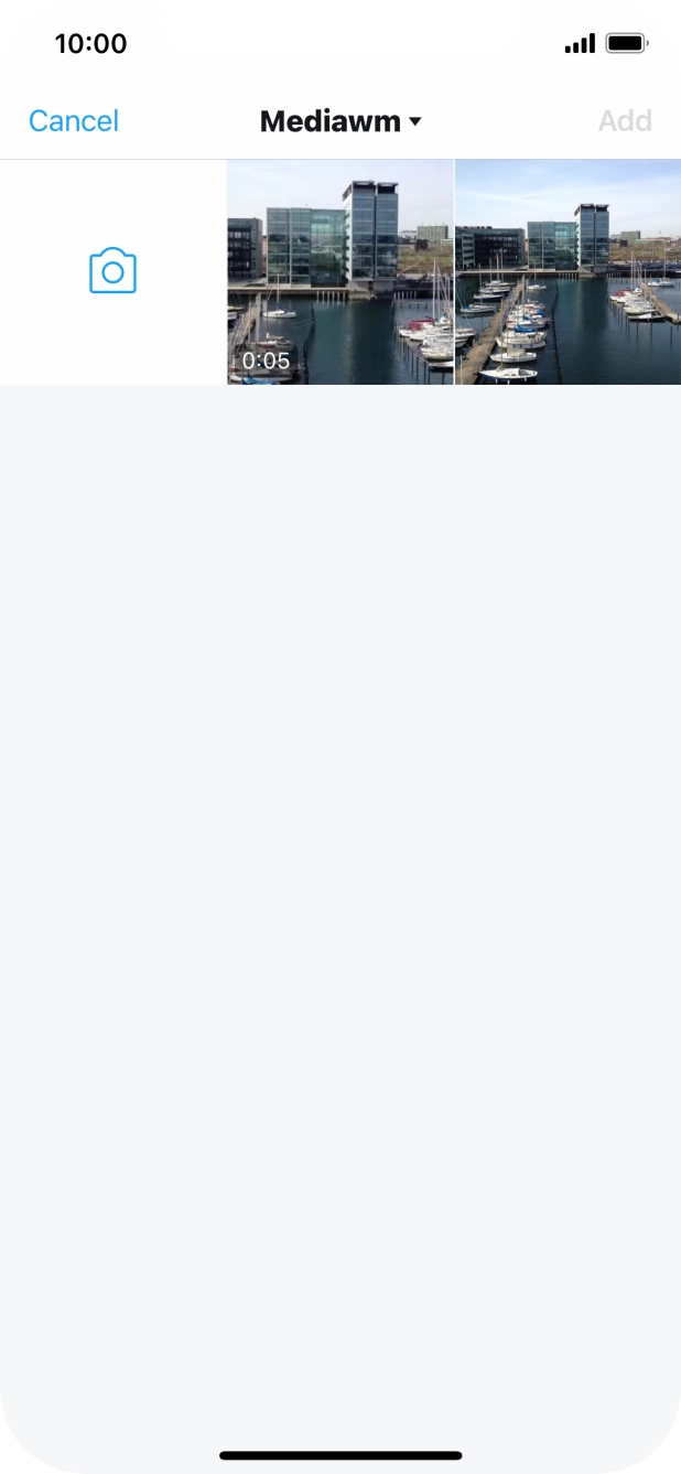 Press the required picture or video clip.