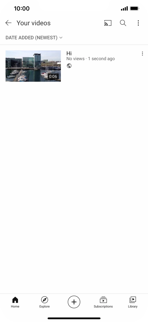 Press the search icon.