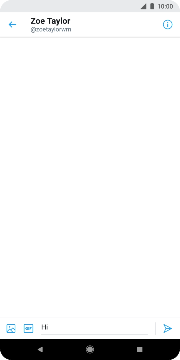 Press the send icon.