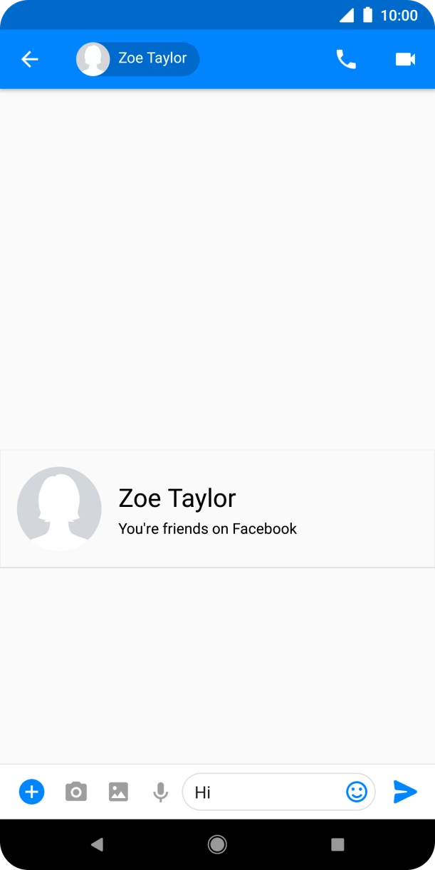 Write the required message and press the send icon.