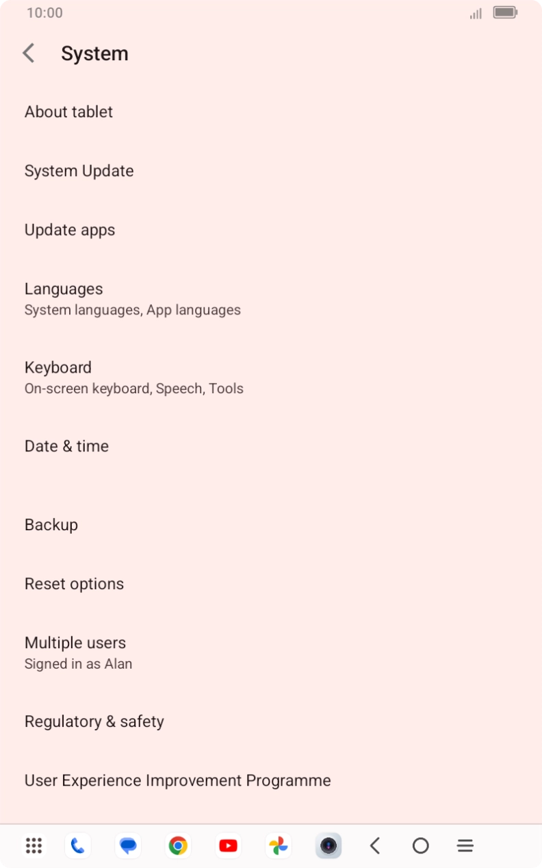 Press Reset options. Press Reset options.