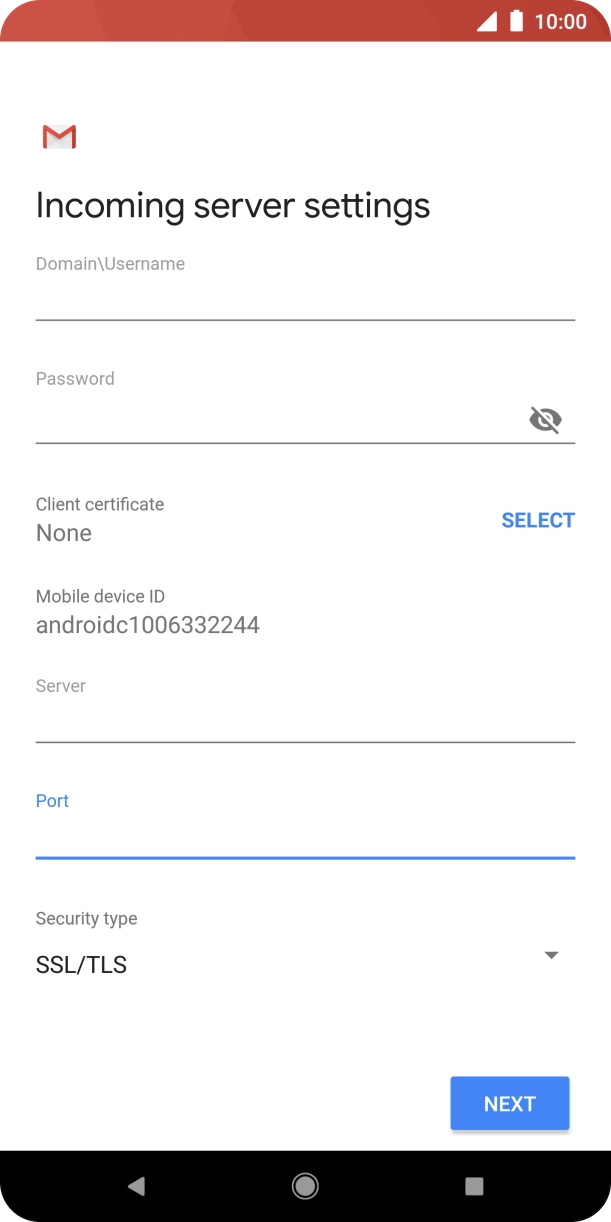 Press the drop down list below 