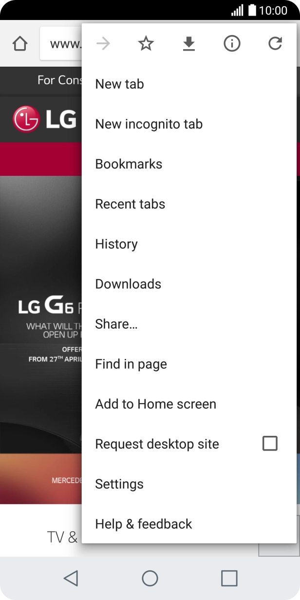 Press Settings. Press Settings.
