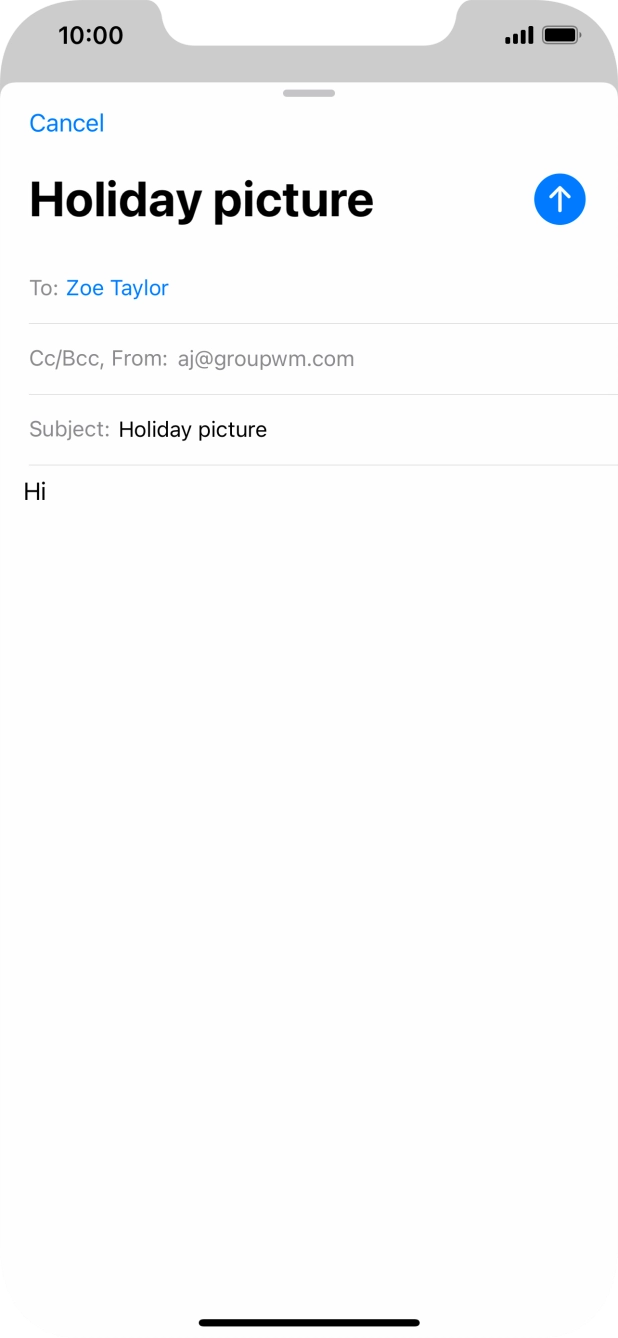 Press and hold the text input field until a pop-up menu is displayed.
