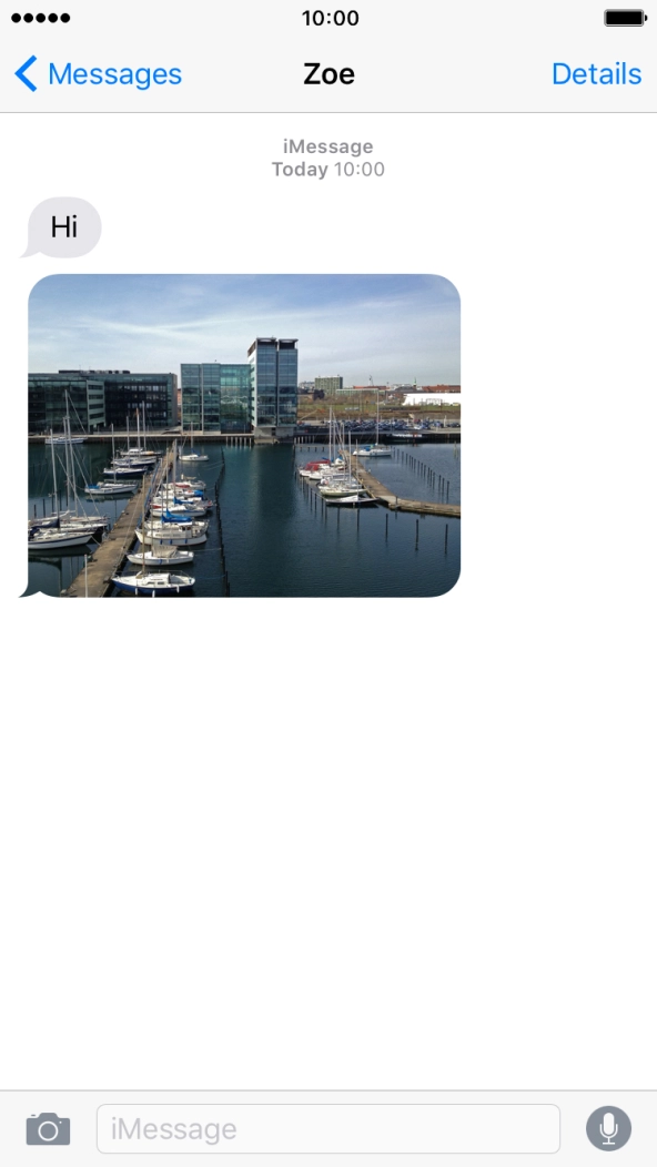 Press the text input field. Press the text input field.