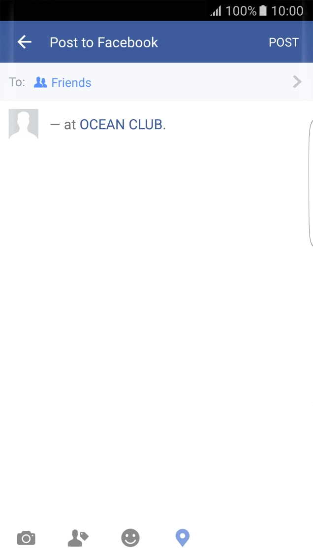 Press the text input field.