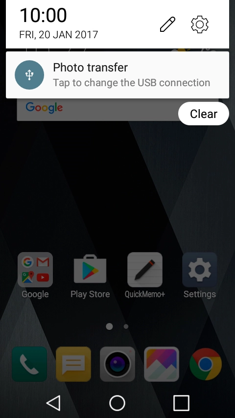 Press the connections icon.