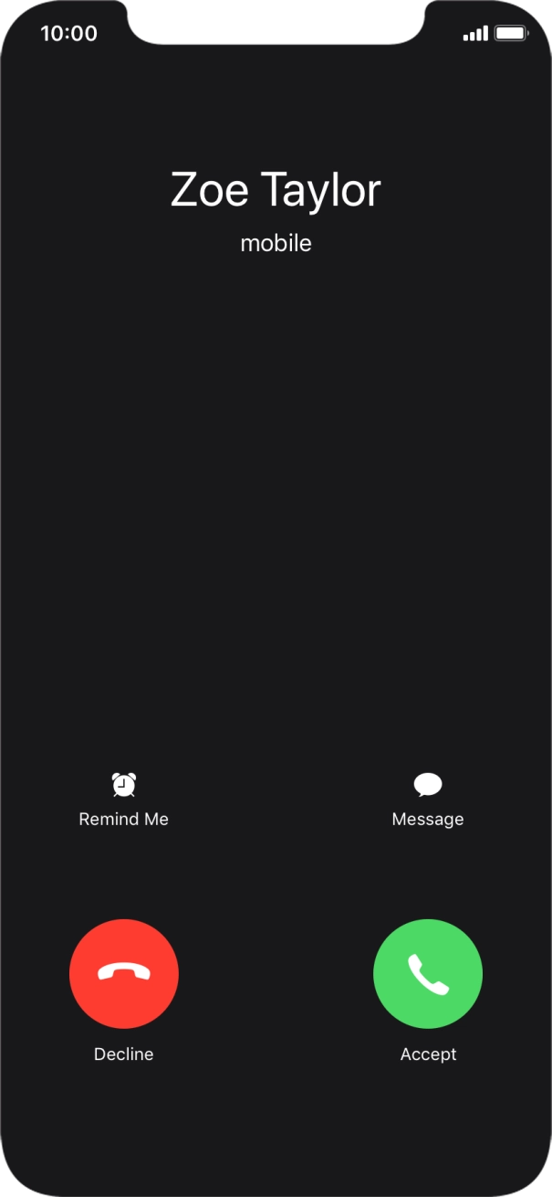 If the screen lock is turned off, press Accept.