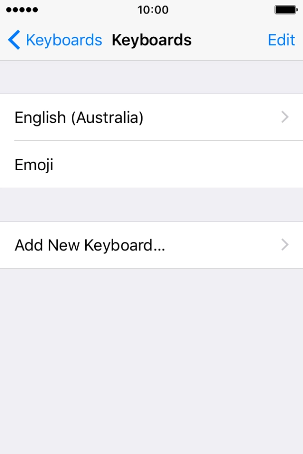 Press Add New Keyboard....