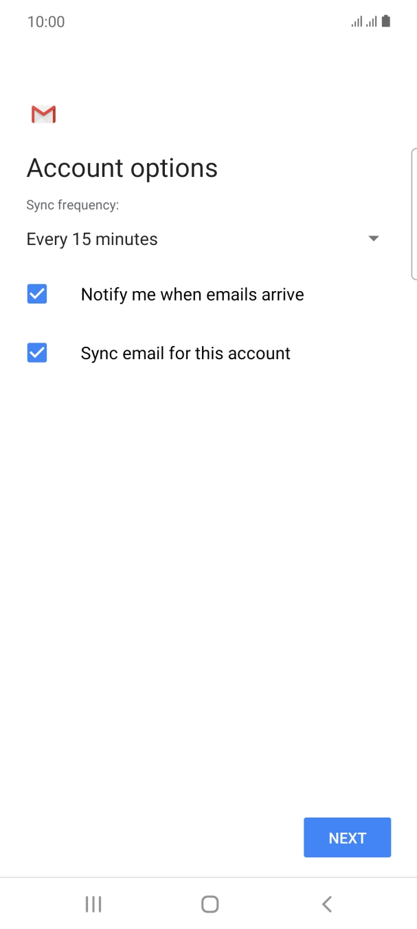 Press the drop down list below 