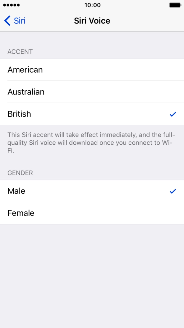 Press the required accent. Press the required accent.