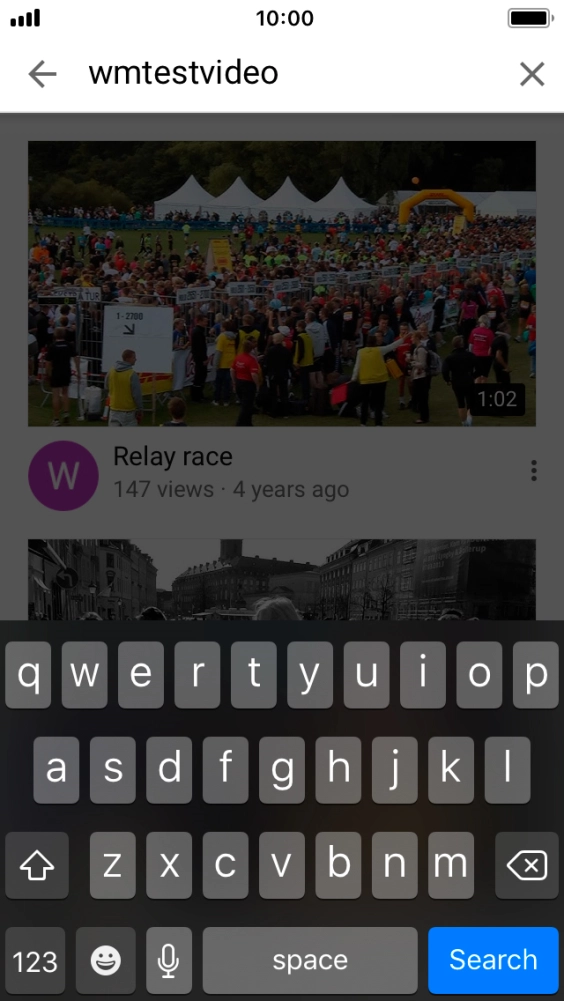 Key in the required search word and press Search.