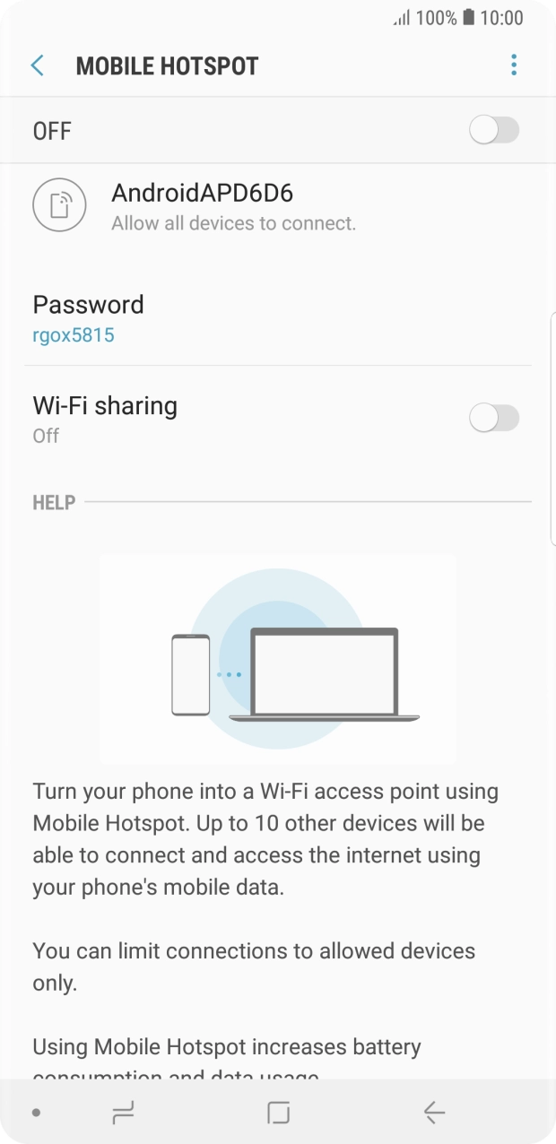 Press the menu icon. Press the menu icon.