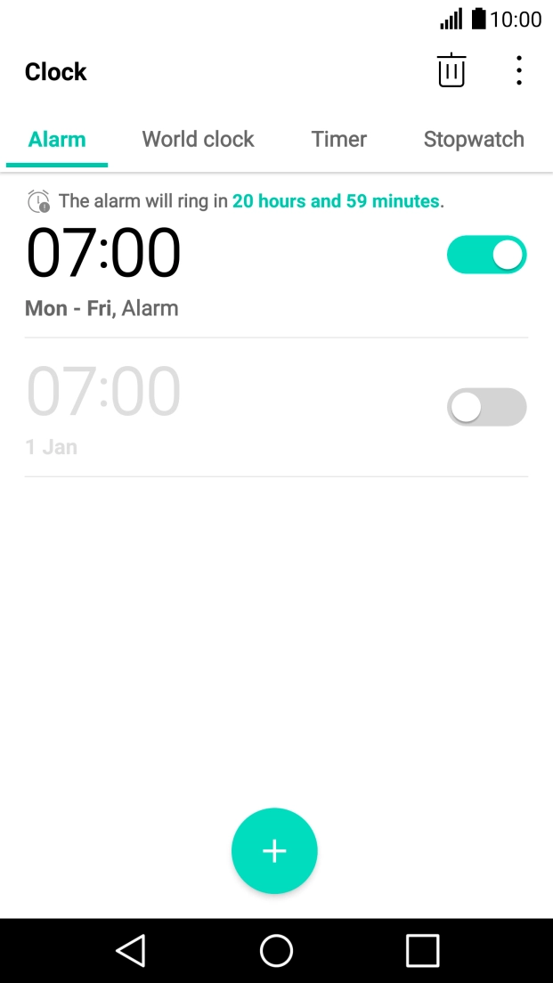 Press the Home key to return to the home screen.