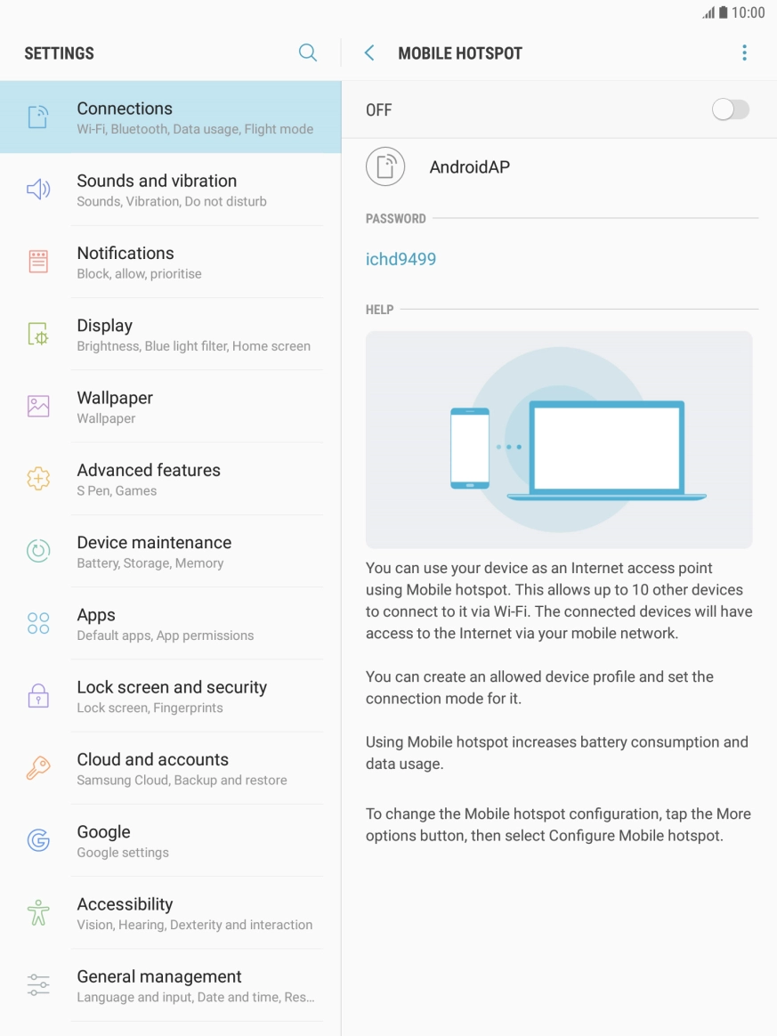 Press the menu icon. Press the menu icon.