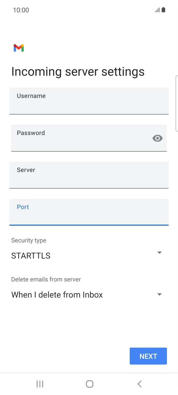 Press the drop down list below 