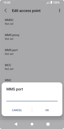 Key in 80 and press OK.
