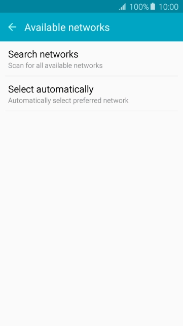 Press Search networks and your phone will search for networks. Press Search networks and your phone will search for networks.