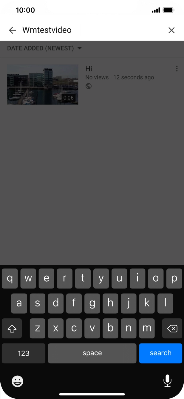 Key in the required search word and press search.