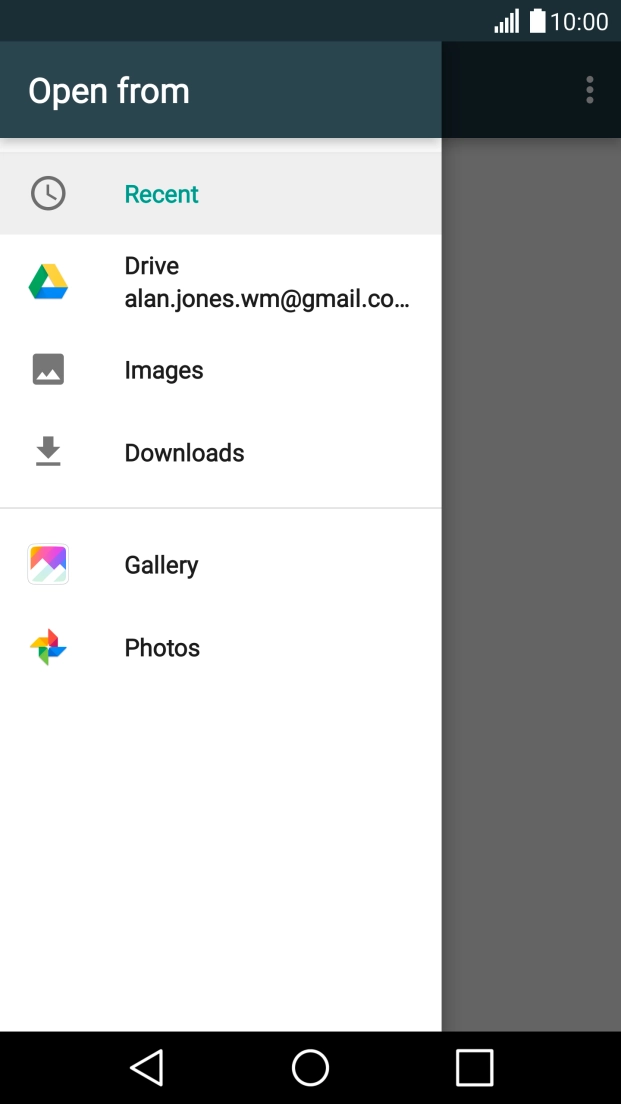 Press Images and go to the required folder.