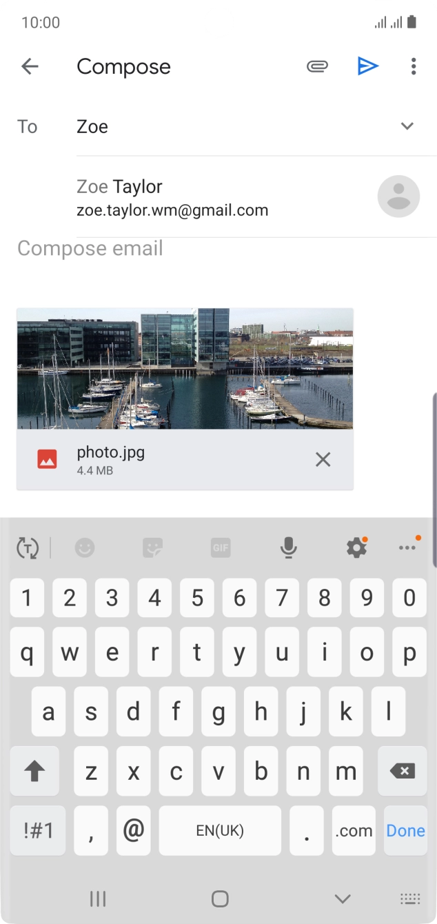Press the required contact.