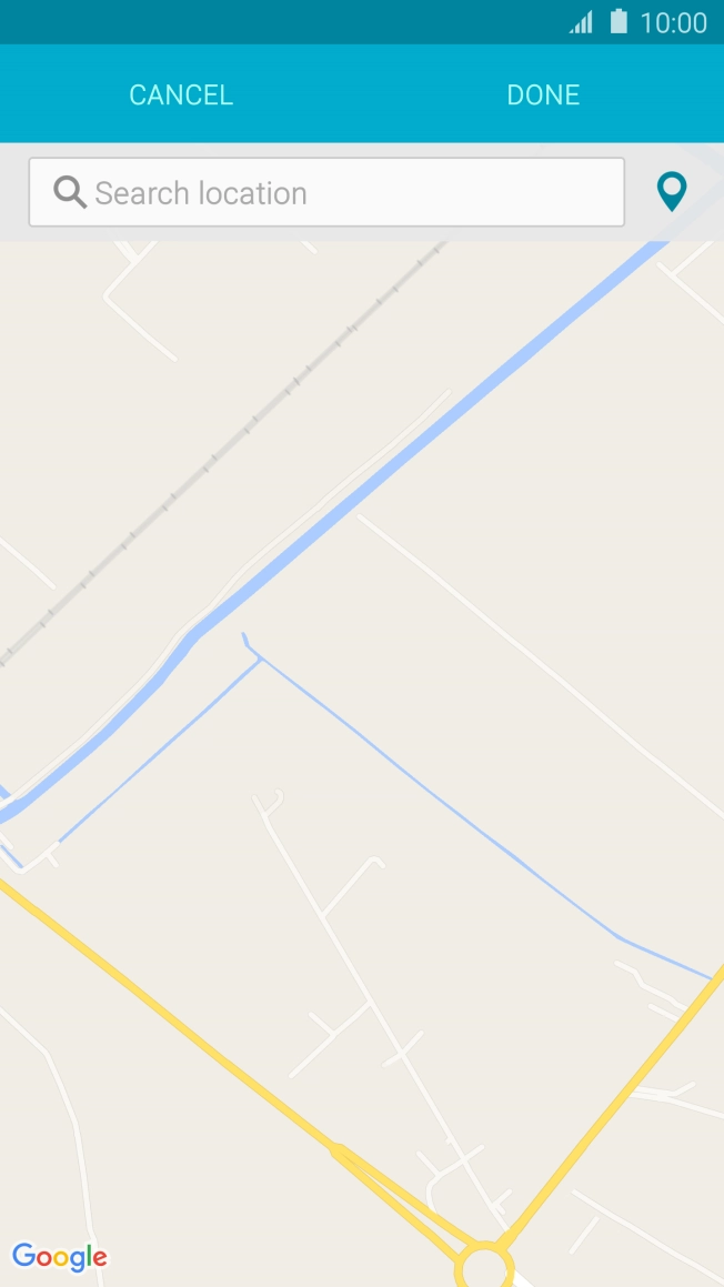 Press Search location. Press Search location.