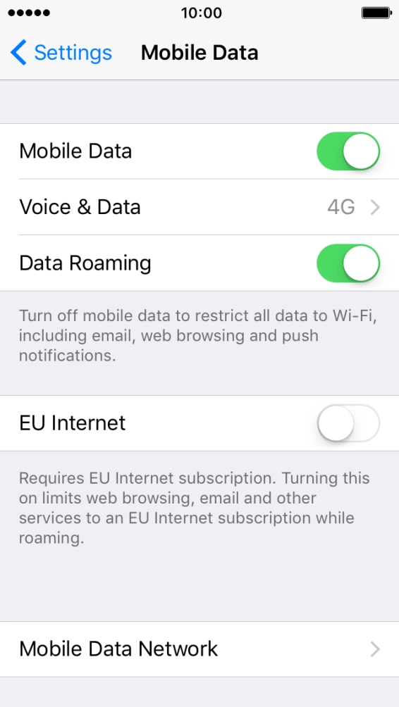 Press the Home key to return to the home screen.