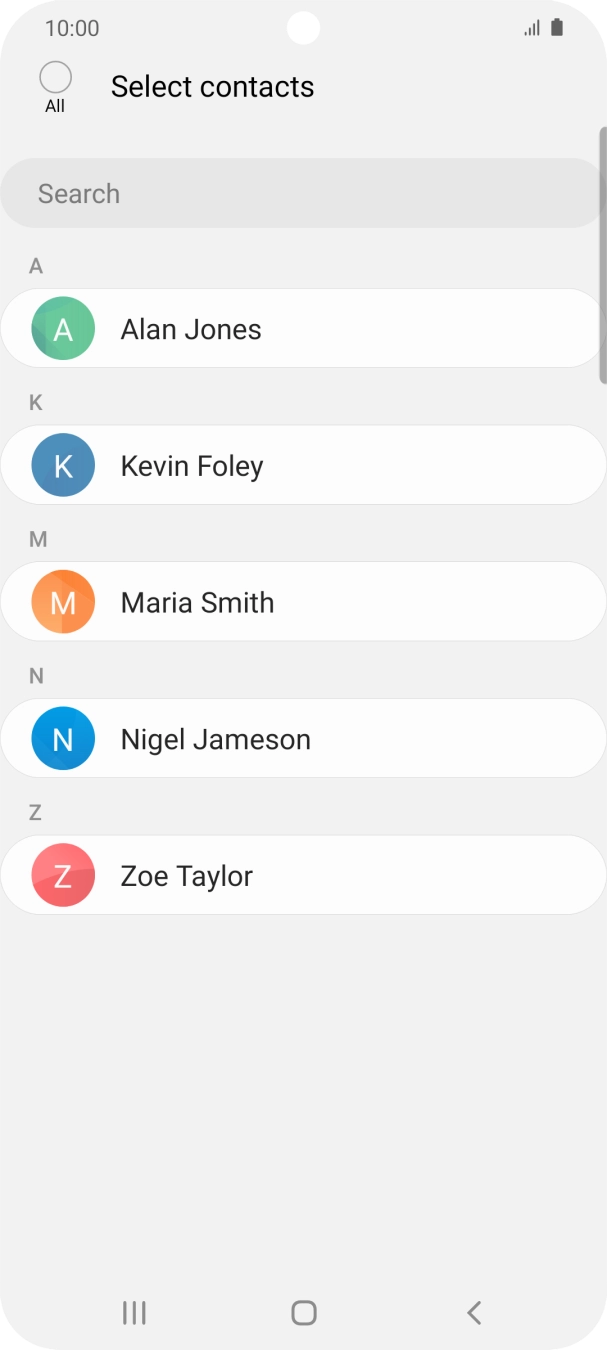 Press the field above 