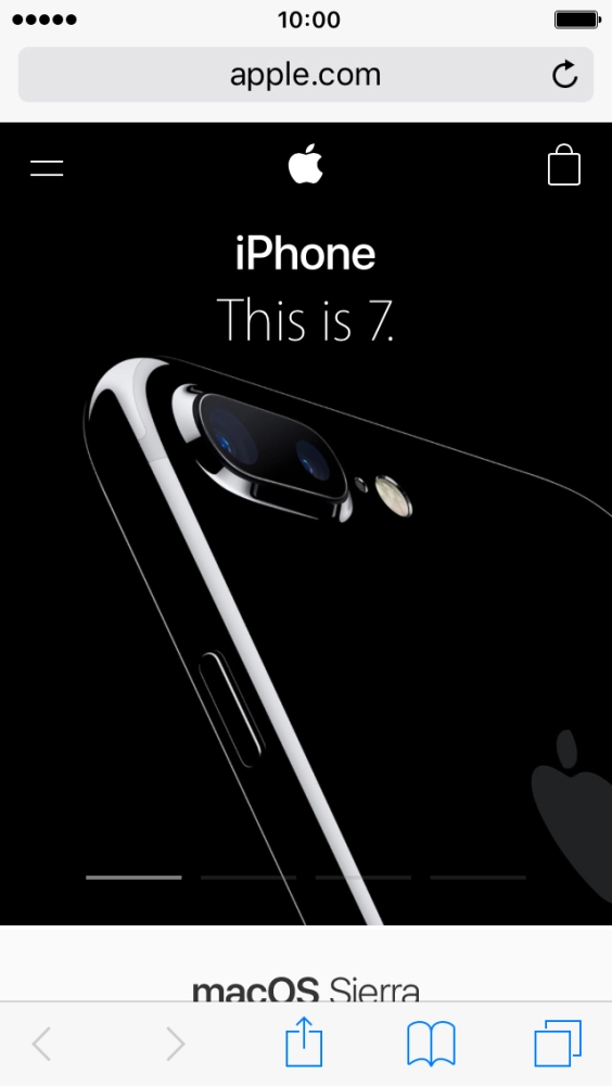 Press the address bar.