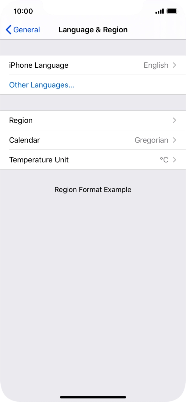 Press iPhone Language.