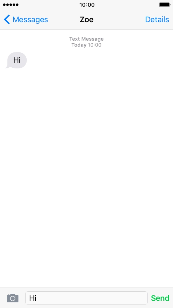 Key in the required reply and press Send.