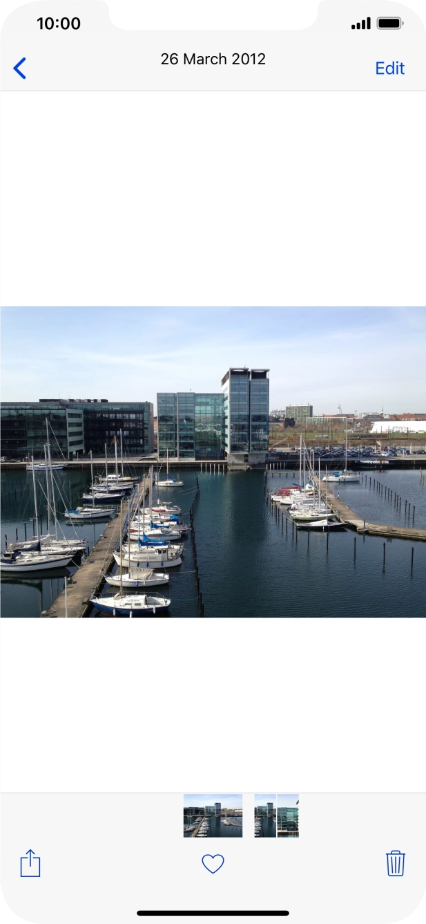 Press the share icon.