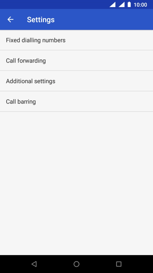 Press Additional settings.
