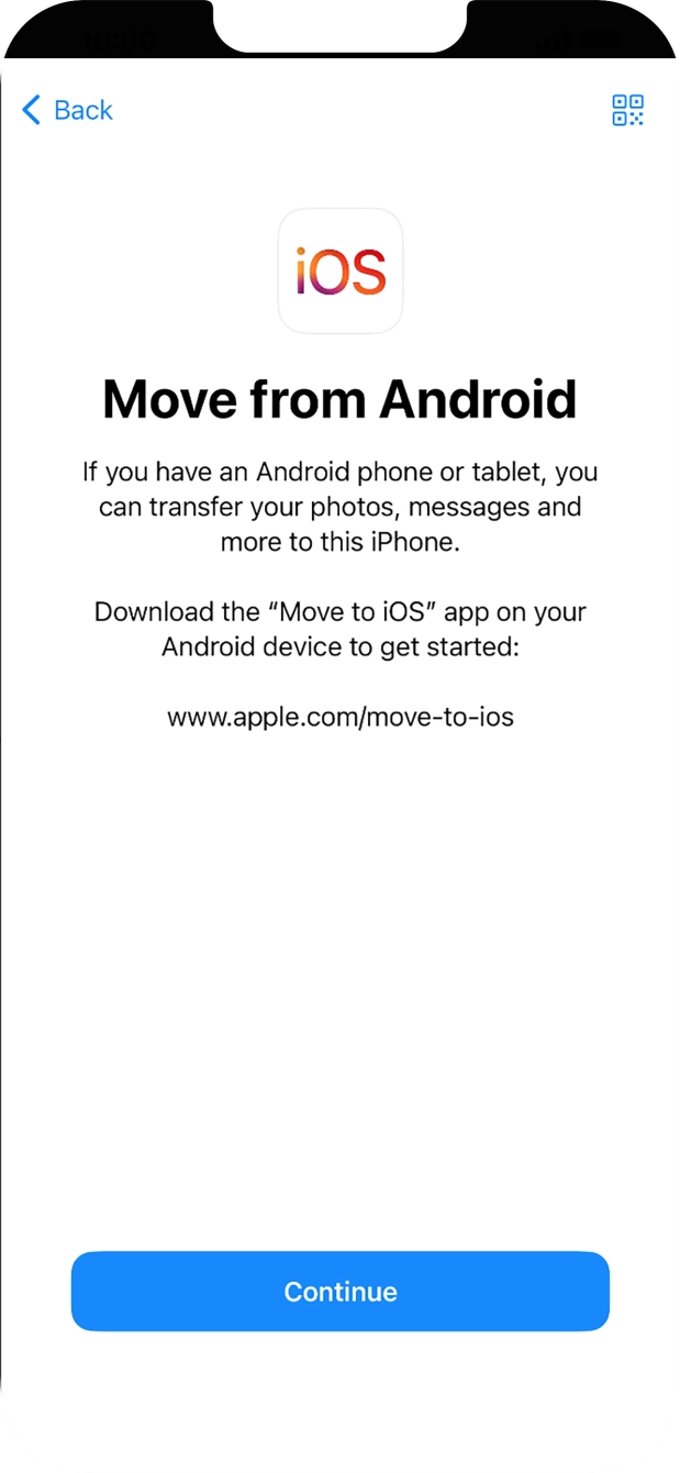 To transfer content to your phone, you need to install the app 