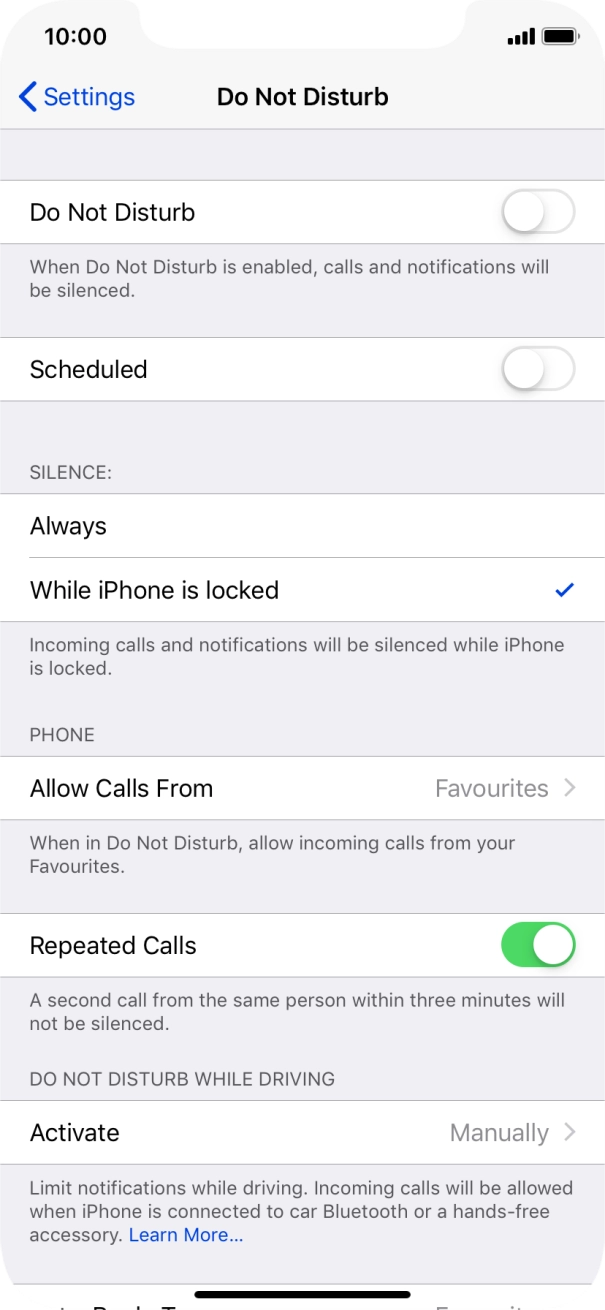 Press the indicator next to Press the indicator next to